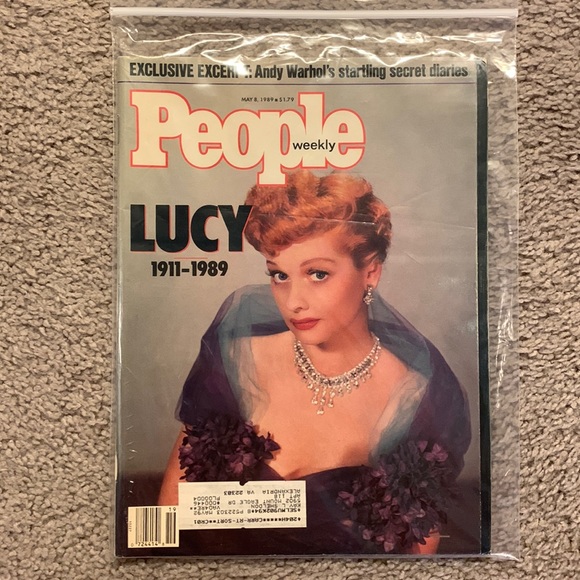 Other - People Magazine Weekly Remembering Lucy Lucille Ball - May 8, 1989 Andy Warhol